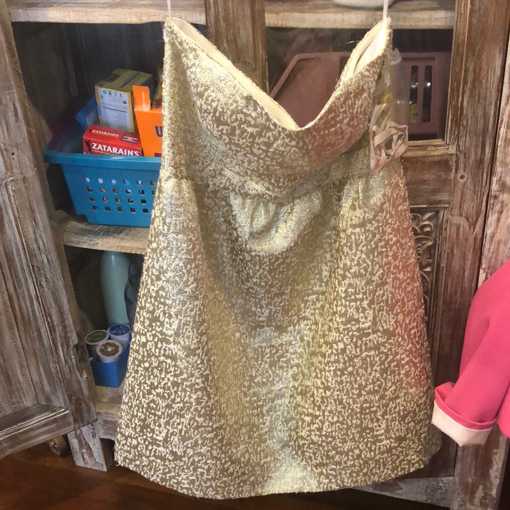 Gold dress